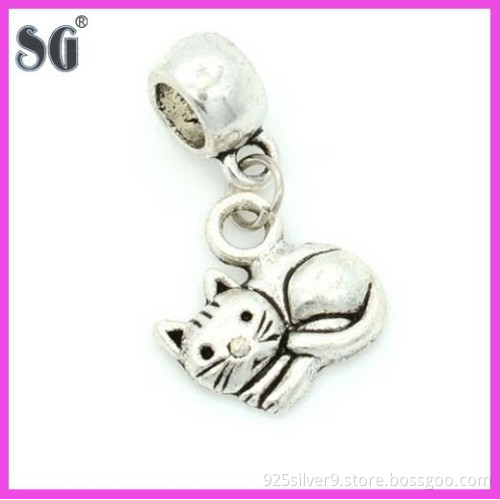FASHION OXIDIZED ANIMAL BEADS FACTORY PRICE 925 STERLING SILVER JEWELRY WHOLESALE